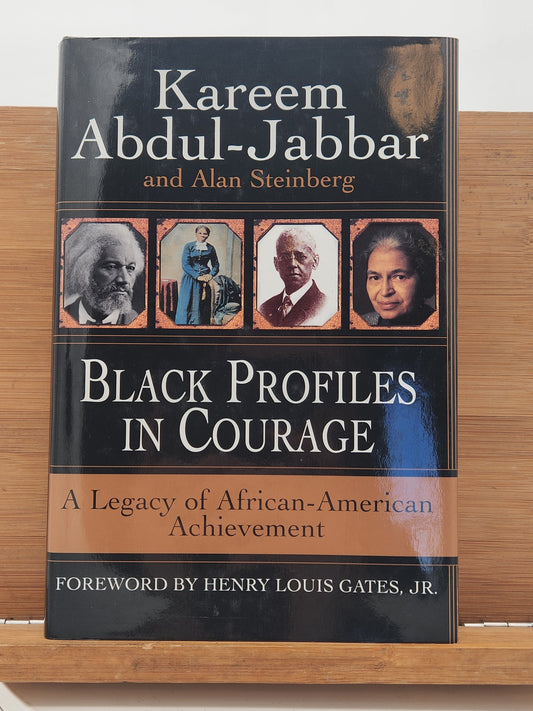 Signed 1996 first edition of Kareem Abdul-Jabbar’s Black Profiles in Courage, honoring African-American heroes.
