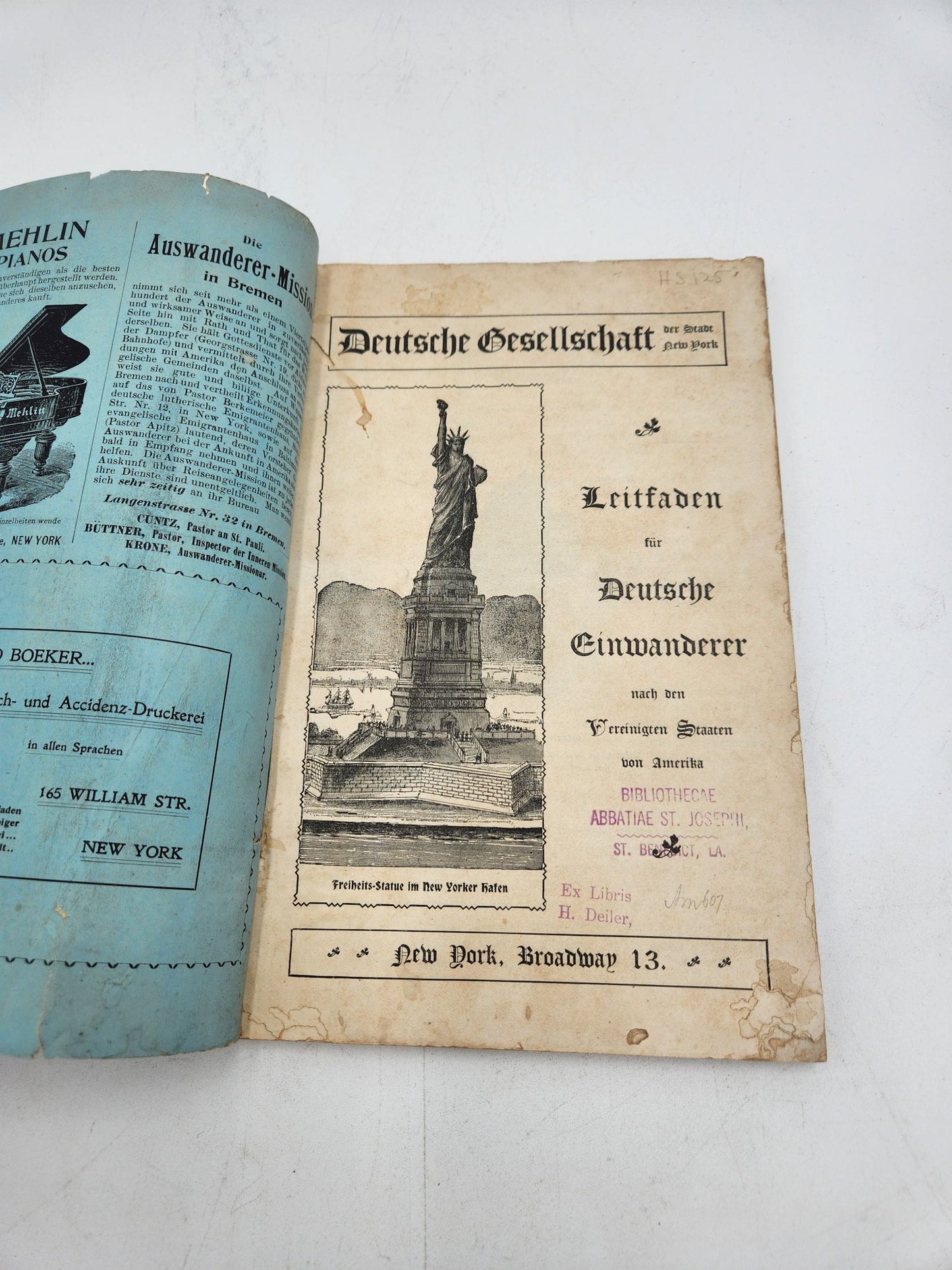 Guide for German Immigrants to the United States of America 1903 - Leitfaden für deutsche Einwanderer nach den Vereinigten Staaten von Amerika