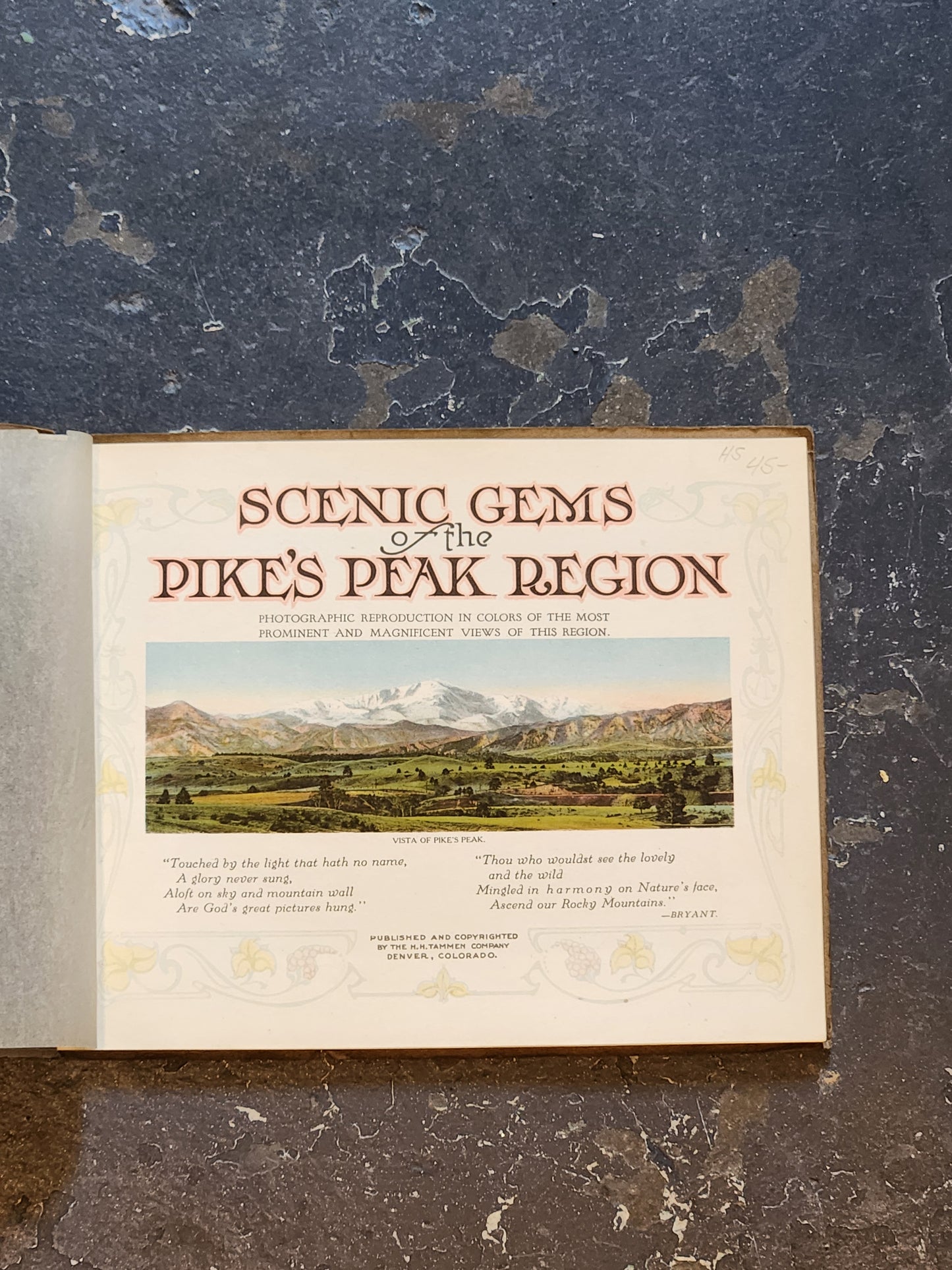 Antique The Pike’s Peak Region Scenic Gems Souvenir Photo Booklet – H. H. Tammen Co. Denver – c.1910s–20s
