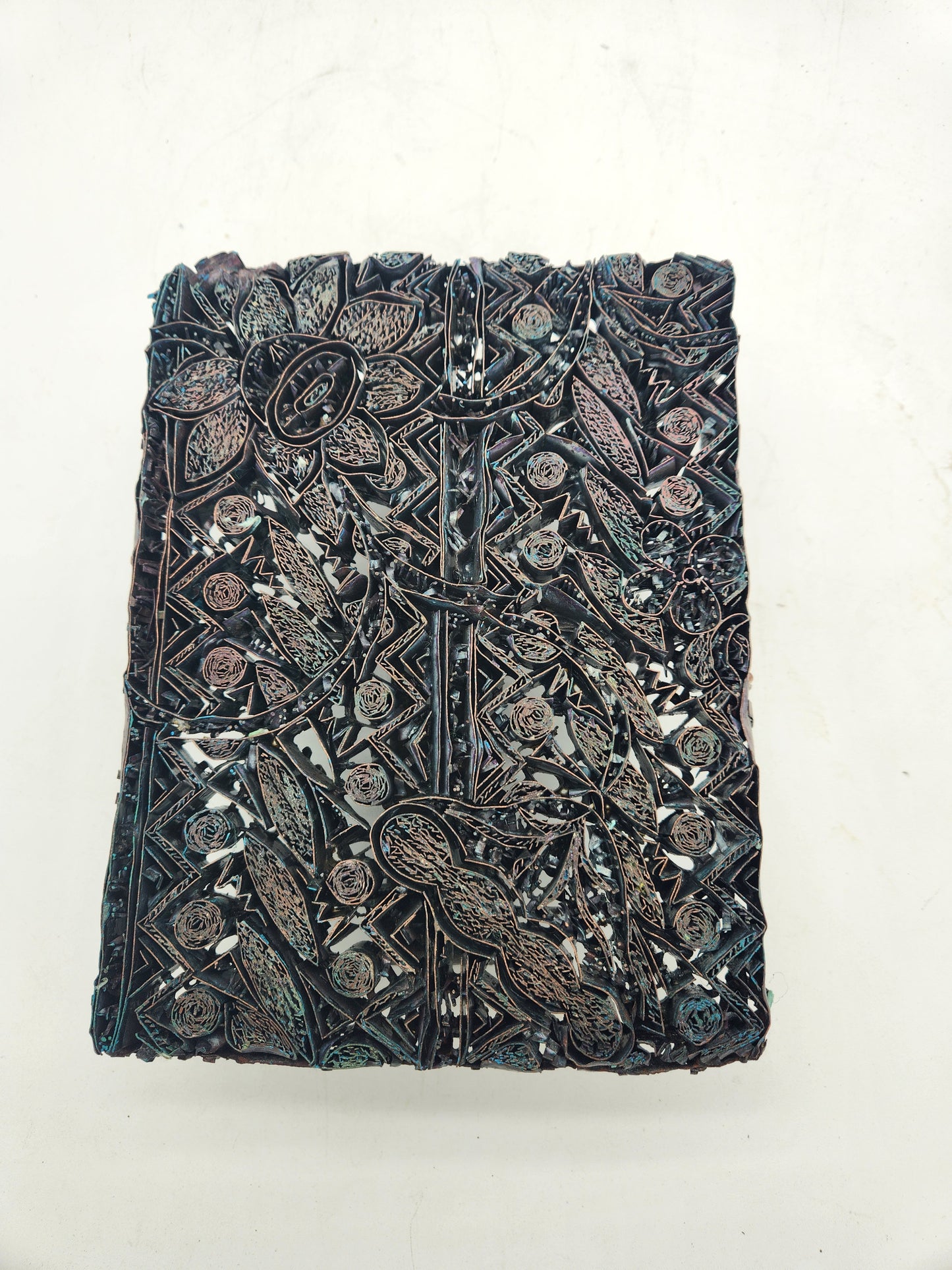 Authentic Vintage 8" x 6" Batik Tjap (Cap) Stamp