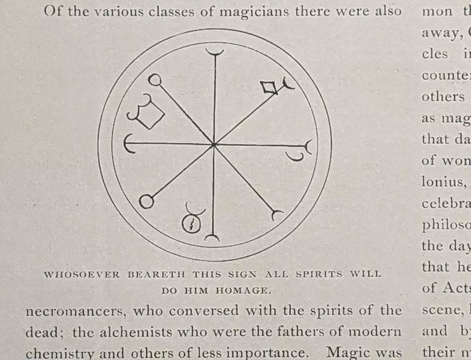 October 1887 Art & Letters Magazine New Orleans Featuring Lead Article on Magic & Divination