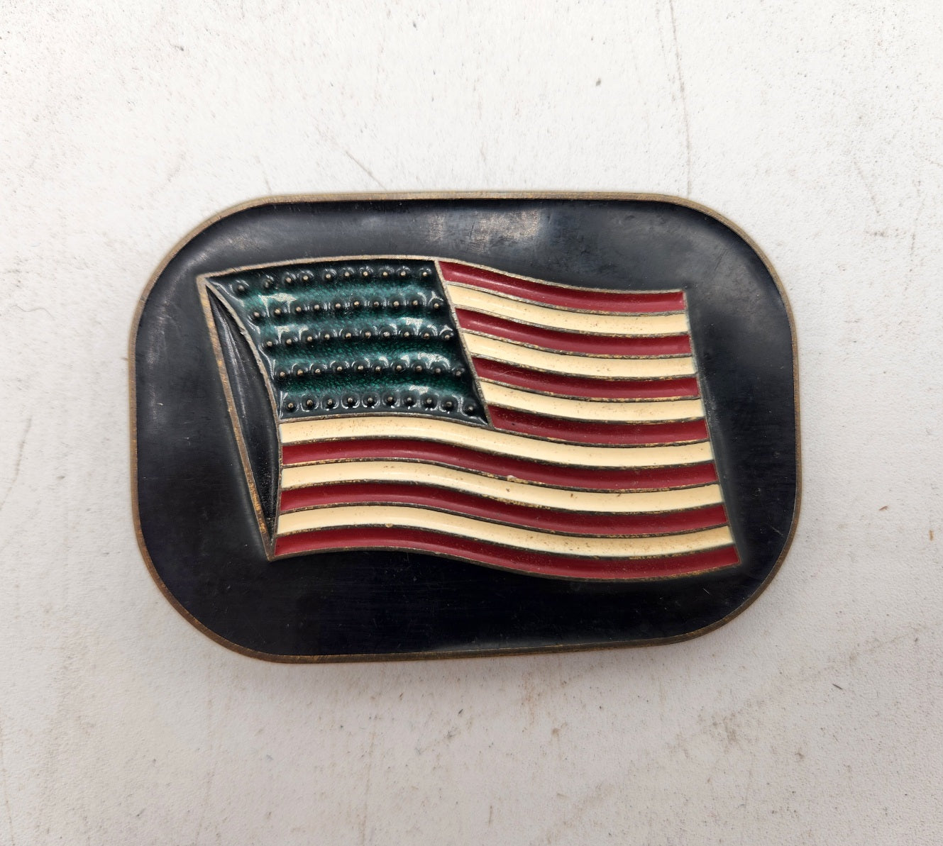 Vintage American Flag Belt Buckle