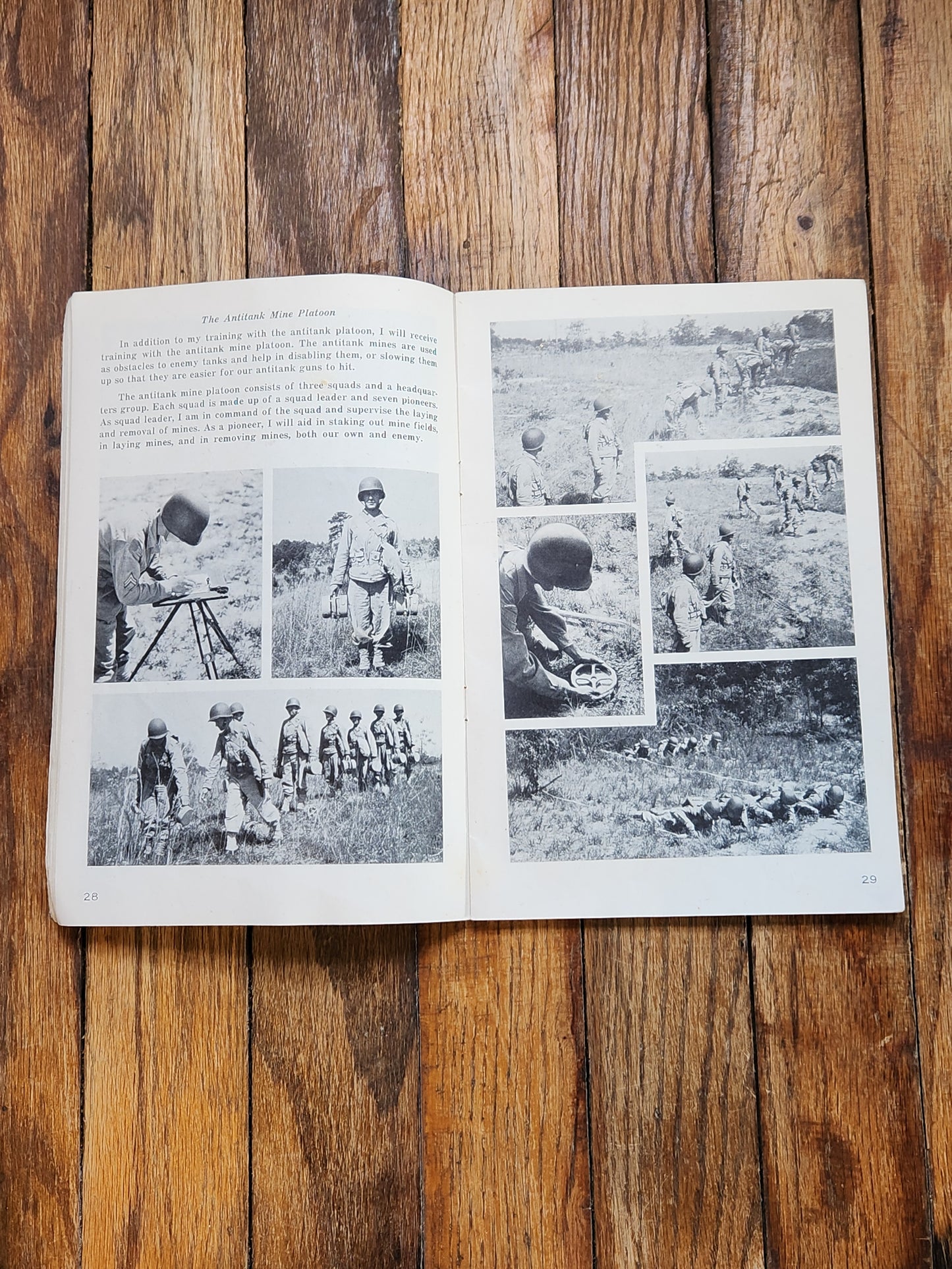 WWII U.S. Army Infantry Training Booklet Tools w/ Soldier Autographs – WWII Military Manual