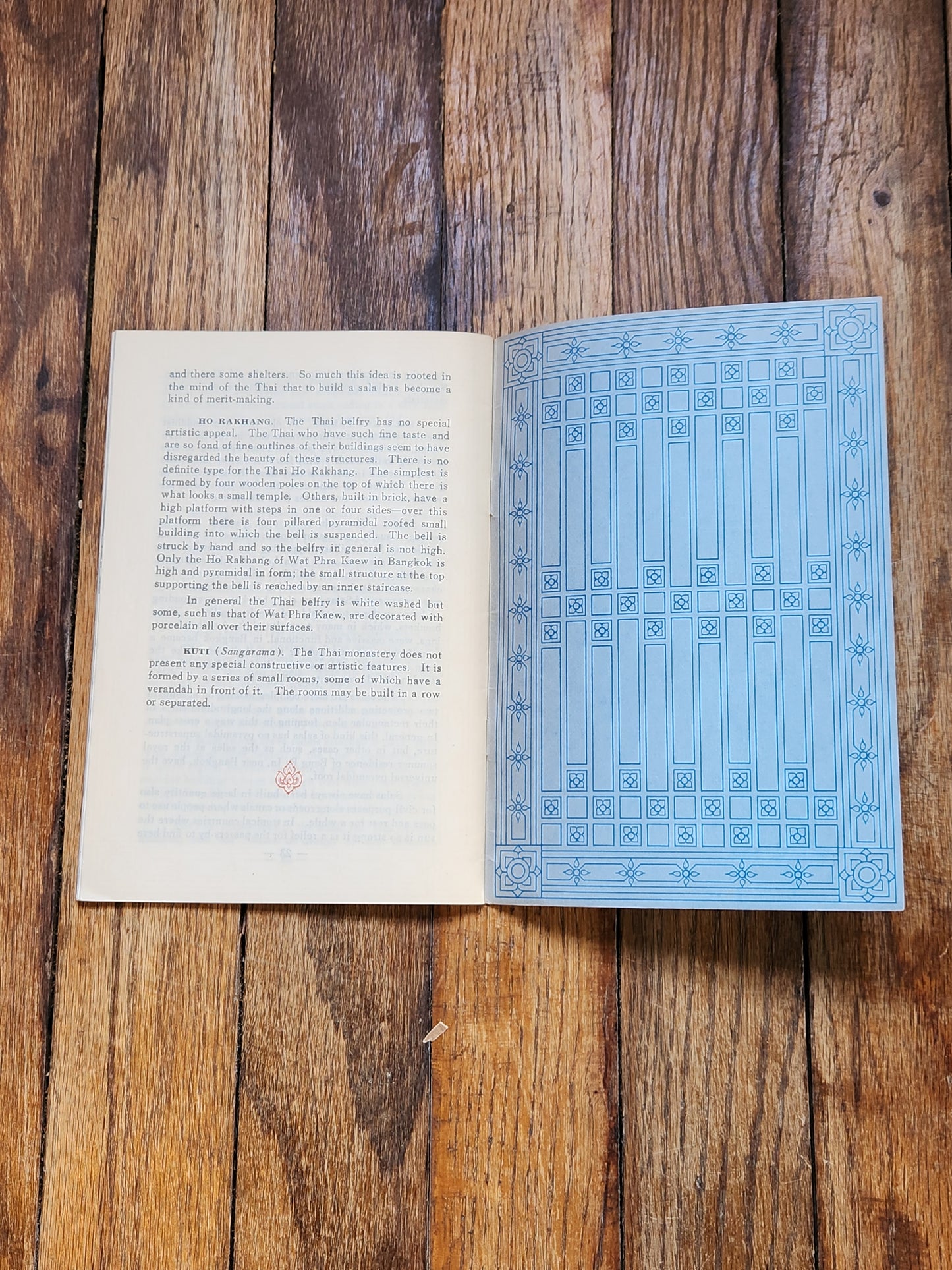 Thai Buddhist Art Architecture Booklet – Silpa Bhirasri – Mid-Century Thai Art & Architecture Study