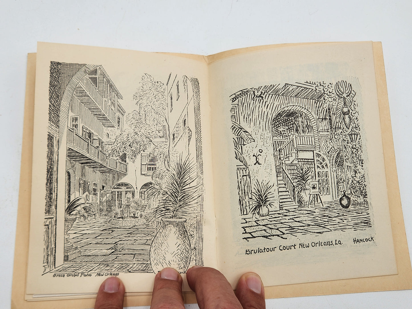 James Carl Hancock Old New Orleans Booklet Complete with Map of New Orleans Fold Out