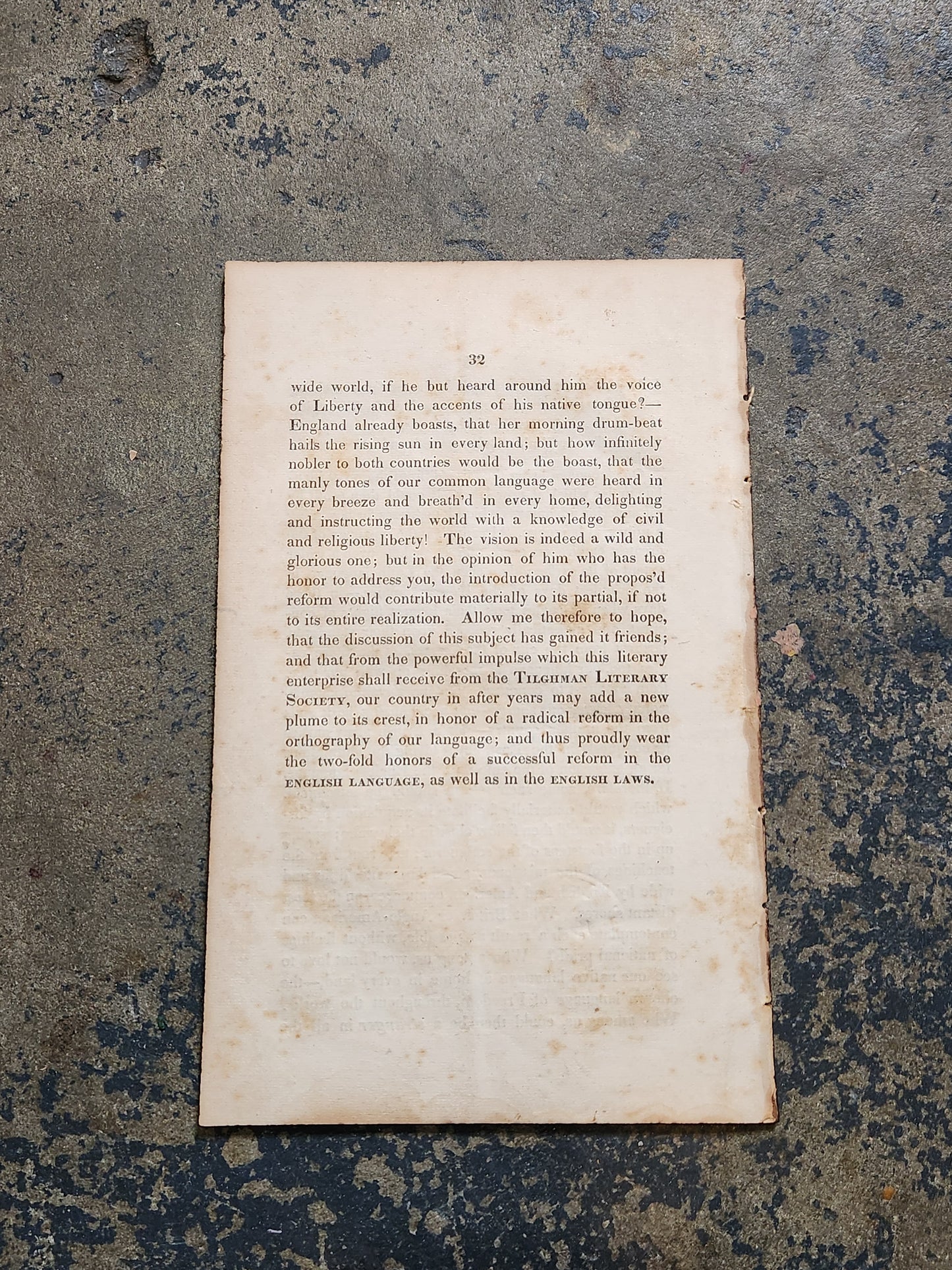1842 An Address Before the Tilghman Literary Society — Western University of Pennsylvania — John A. Wills — Early Pittsburgh Imprint
