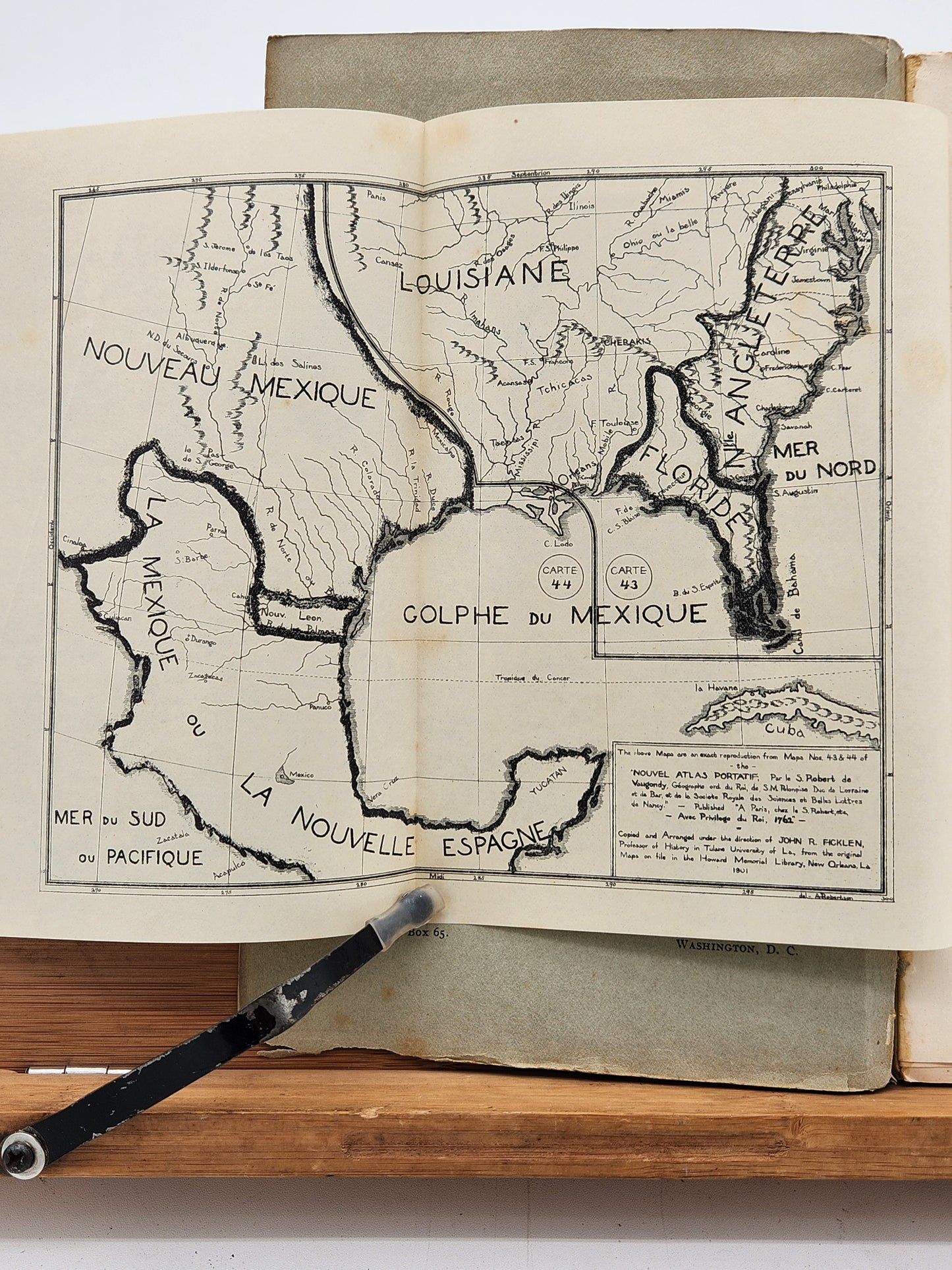 1901 Southern History Association journal with fold-out Louisiana Purchase map and inscription—early Southern historical publication.