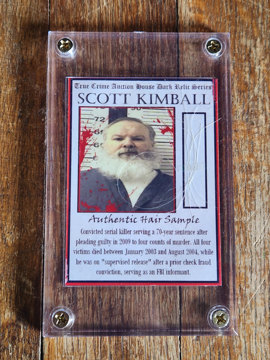 Scott Kimball Hair Relic Card: "FBI Informant" Serial Killer (Limited Edition 08/70)