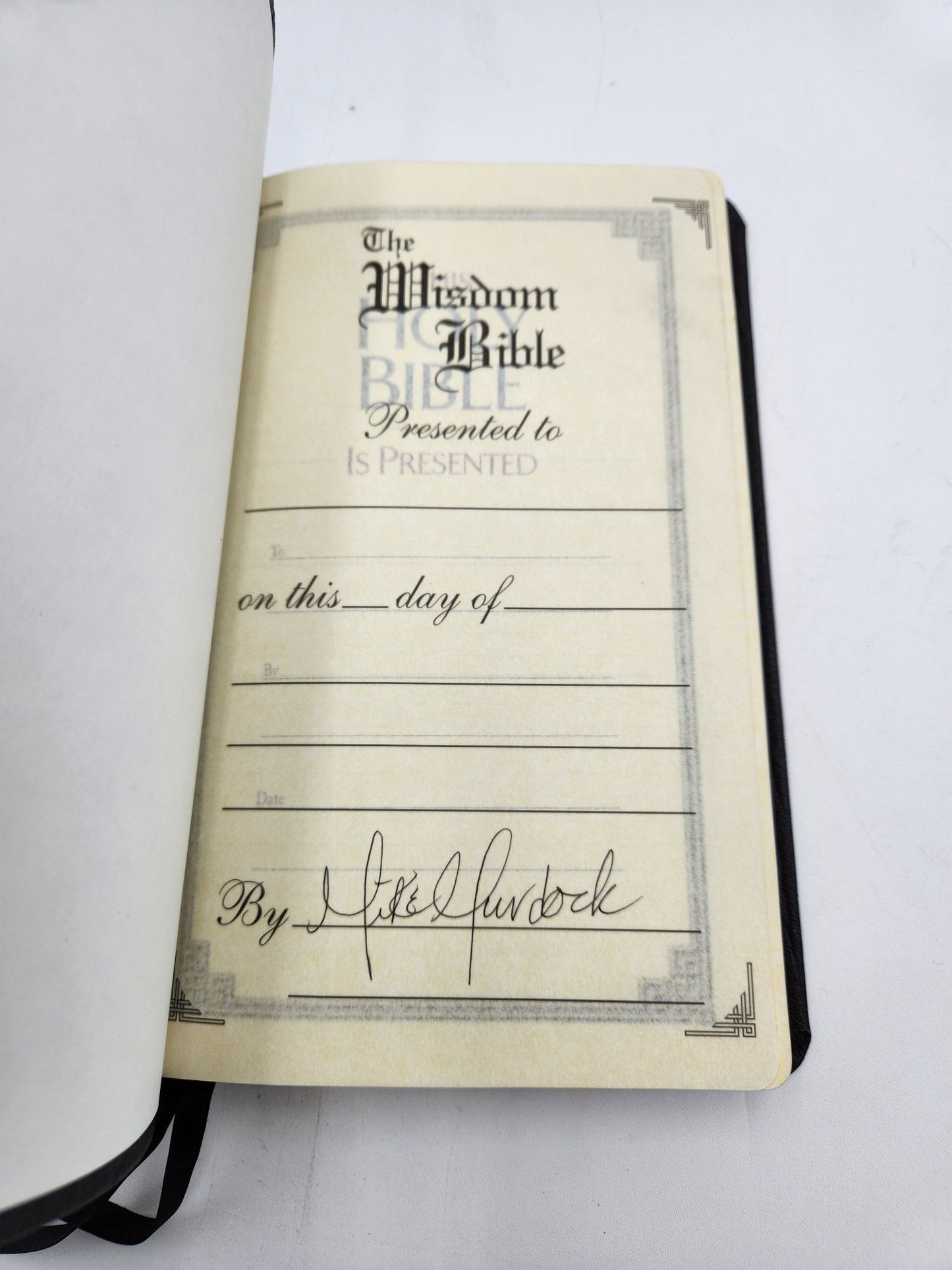 The Wisdom Bible Signed by Mike Murdock - Like New, Very Rare