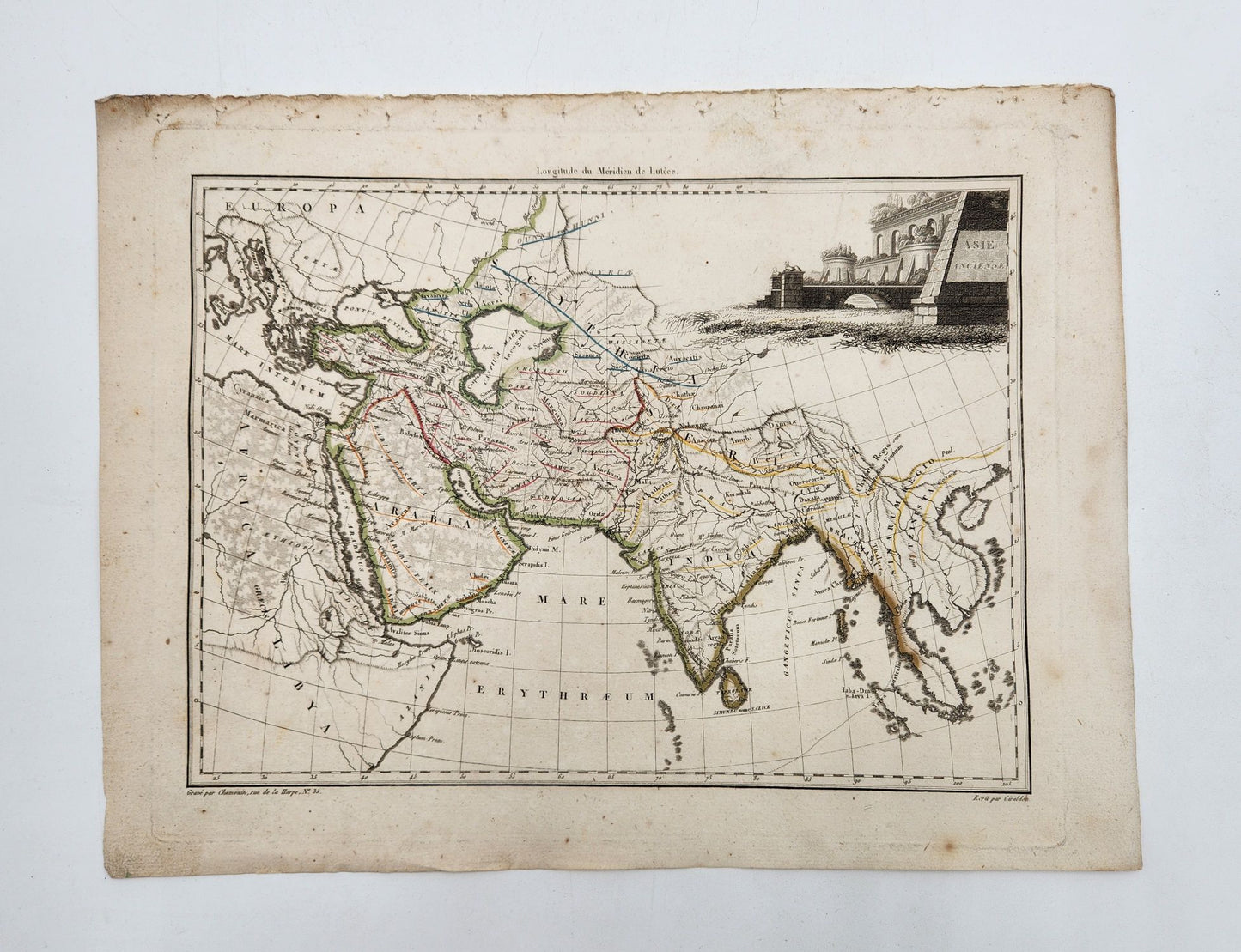 1812 - Asie Ancienne - Ancient Asia - Antique Map - Conrad Malte-Brun