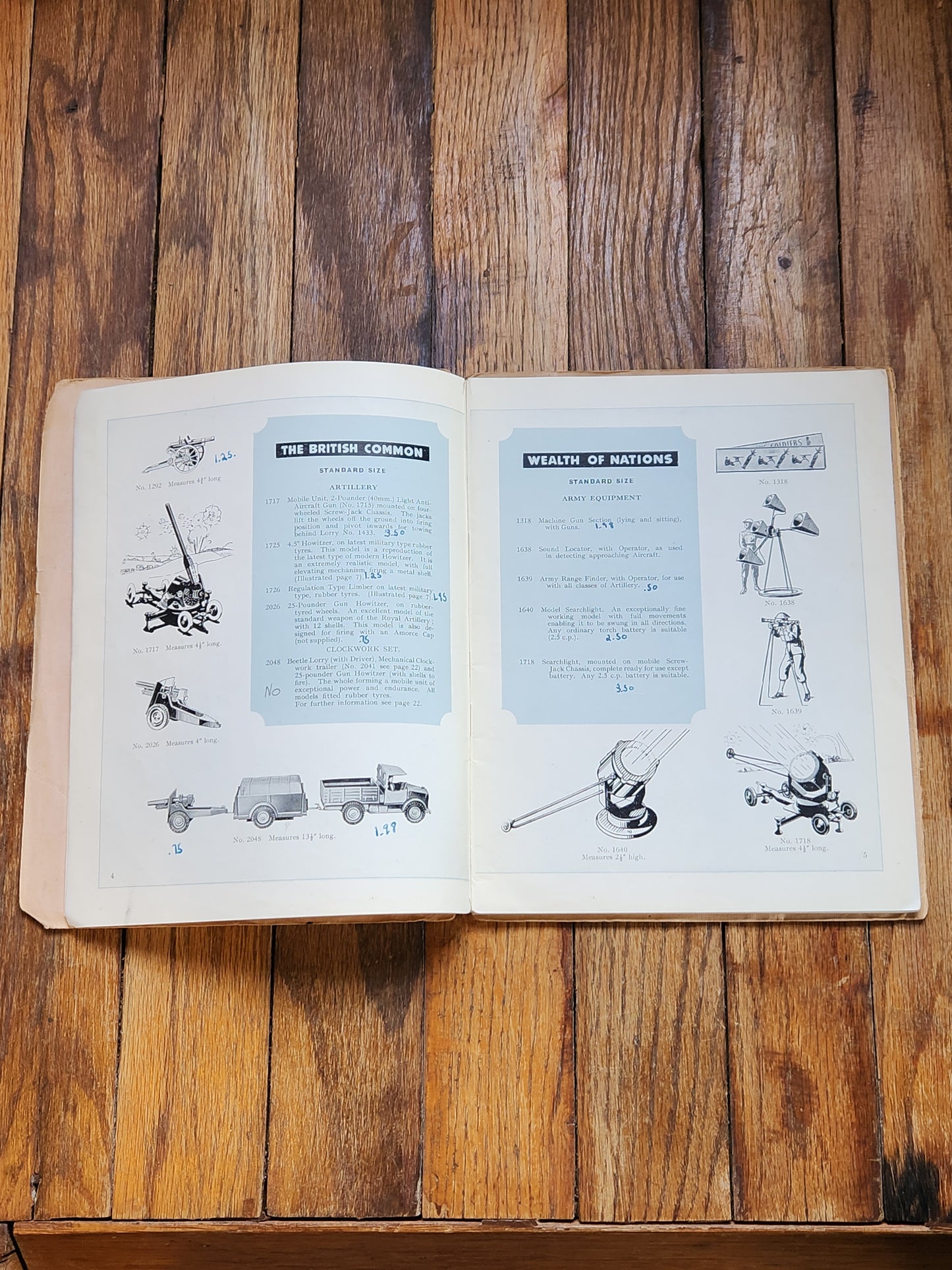 Britains Ltd 1951 Catalog 106th Edition + Inserts “New Lines” & “S&P Fort Range” Toy Soldiers Zoo Farm