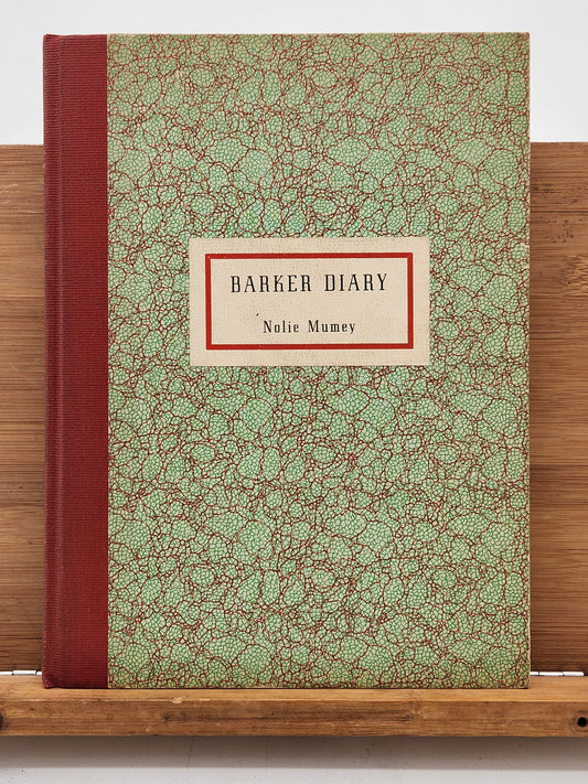 1959 Barker Diary - Denver Colorado Pioneer Book - COMPLETE w/ Map & 9 Keepsakes - Western Americana