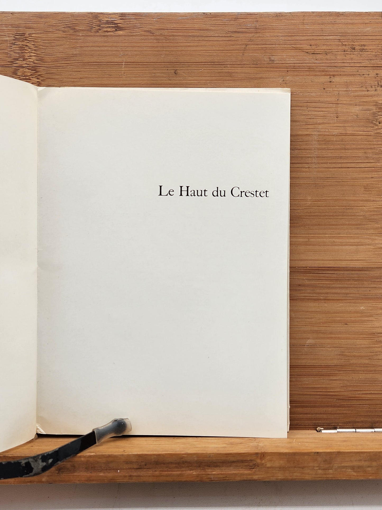 1975 François Stahly Le Haut du Creste SIGNED French Sculpture Architecture Art Book