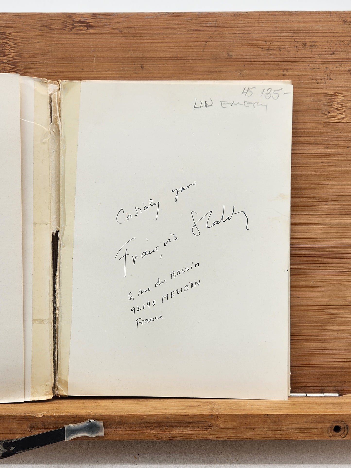 1975 François Stahly Le Haut du Creste SIGNED French Sculpture Architecture Art Book