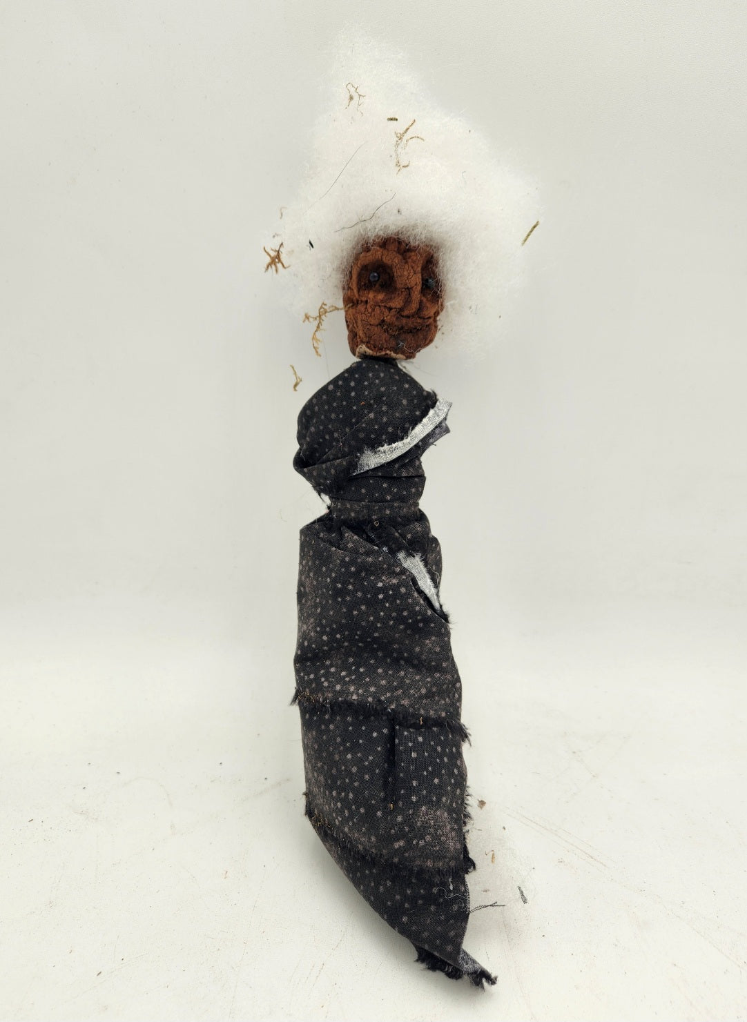 Unique Handmade Voodoo Doll (Old Lady White Hair)