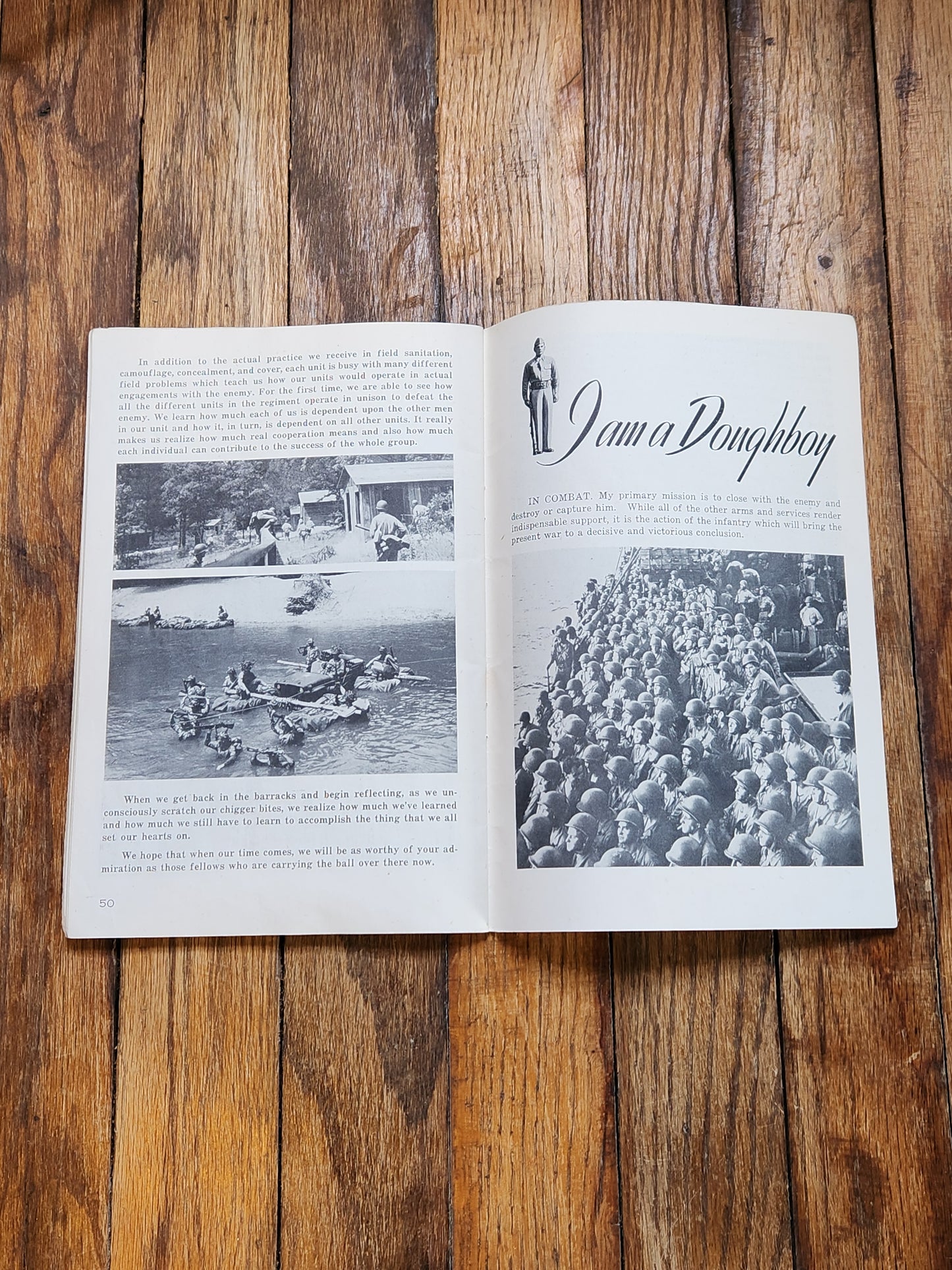 WWII U.S. Army Infantry Training Booklet Tools w/ Soldier Autographs – WWII Military Manual