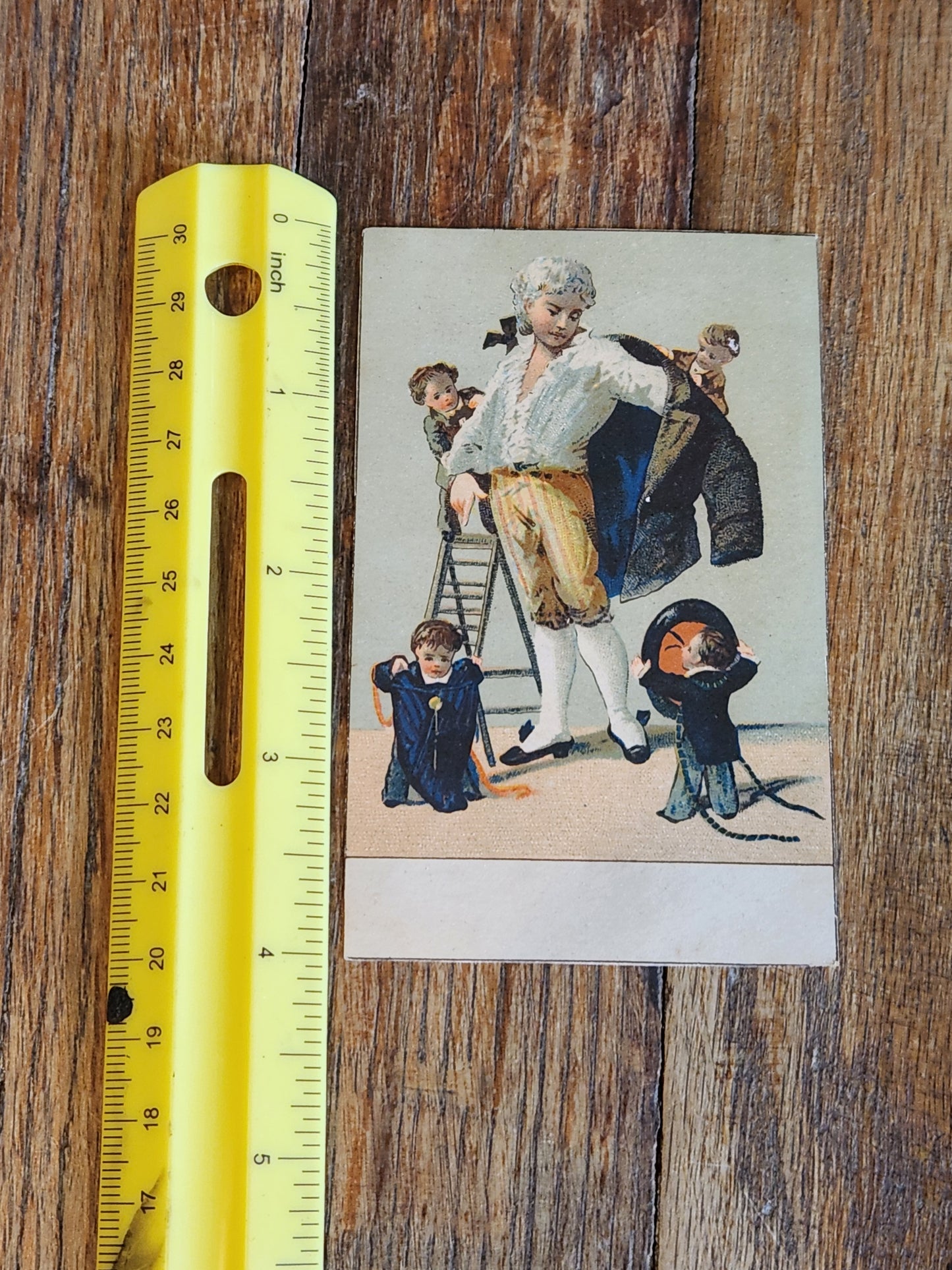 Victorian Clothing Trade Card c1890 – Boys & Youths Fashion – NYC Eighth Ave