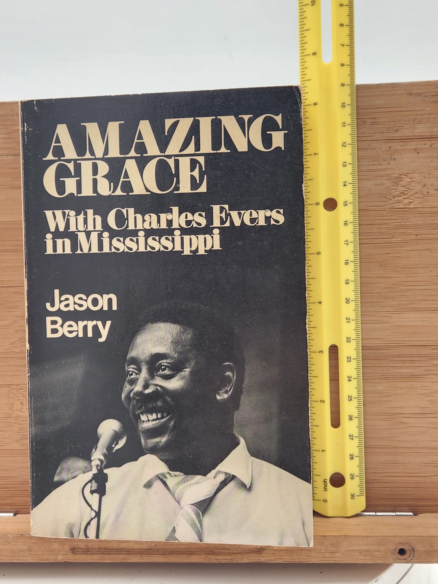 Signed 1978 2nd edition of Jason Berry’s Amazing Grace, chronicling Charles Evers’s historic Mississippi campaign.
