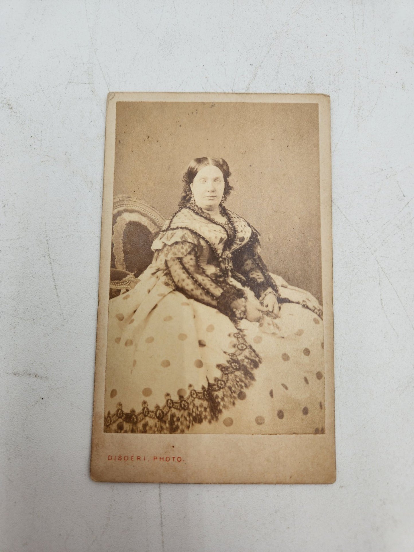 CDV Queen Isabella II of Spain