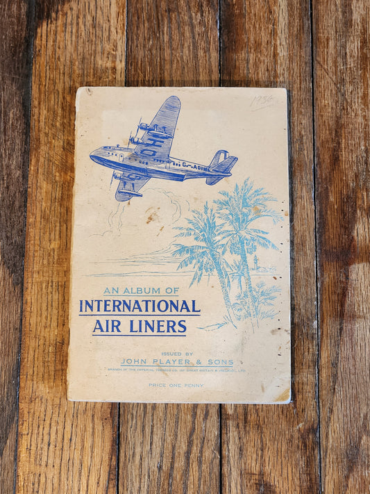 1936 John Player & Sons Album of International Air Liners – Complete Cigarette Card Book Aviation