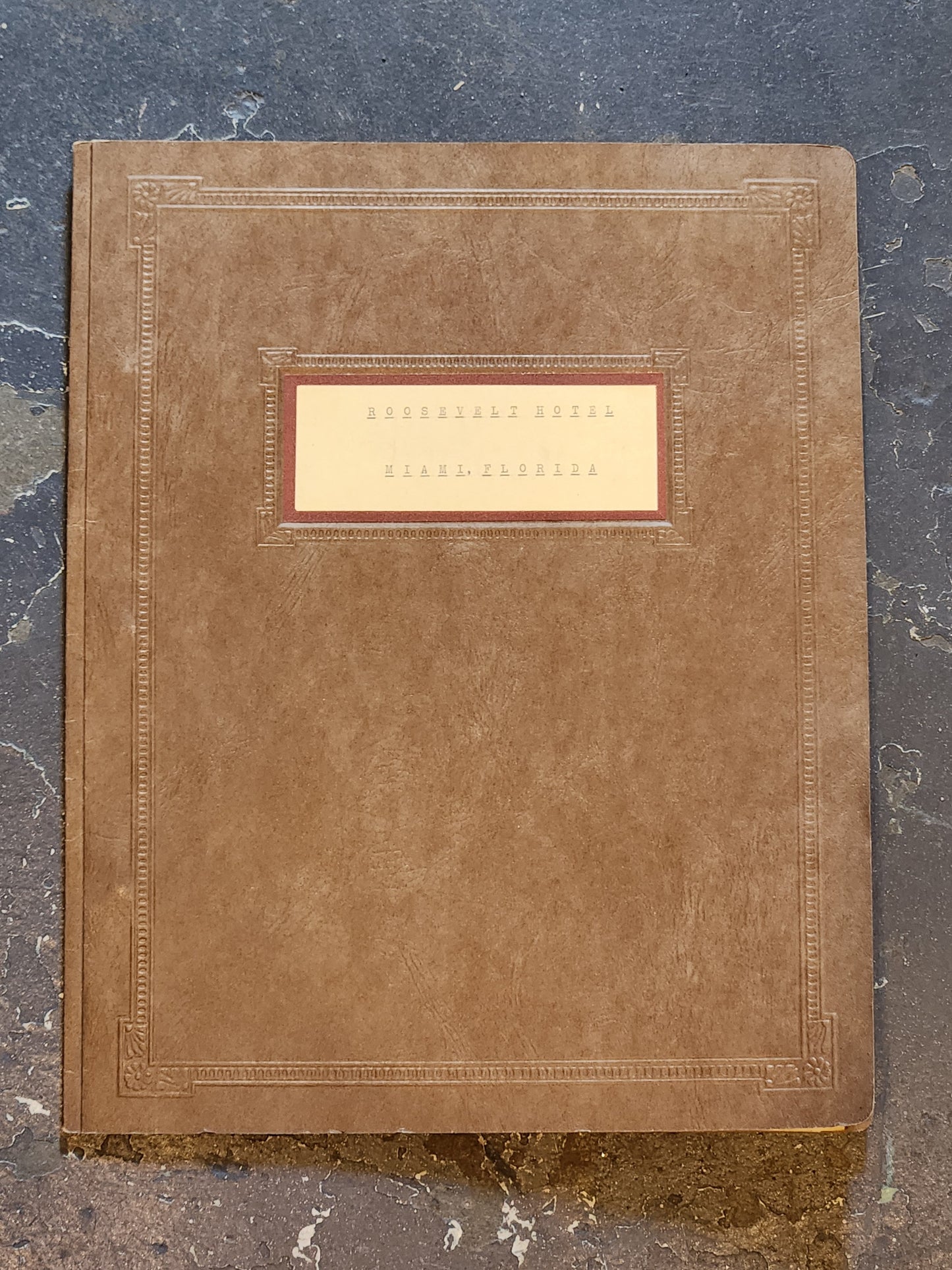 Vintage 1920s Roosevelt Hotel Miami Florida Photo Album Brochure Architecture History