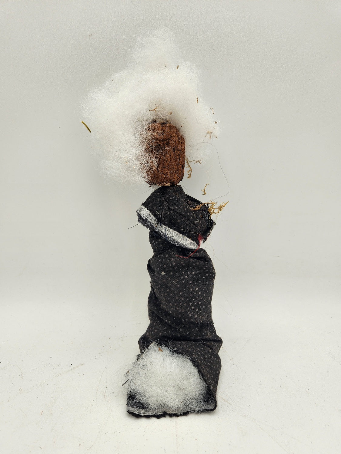 Unique Handmade Voodoo Doll (Old Lady White Hair)