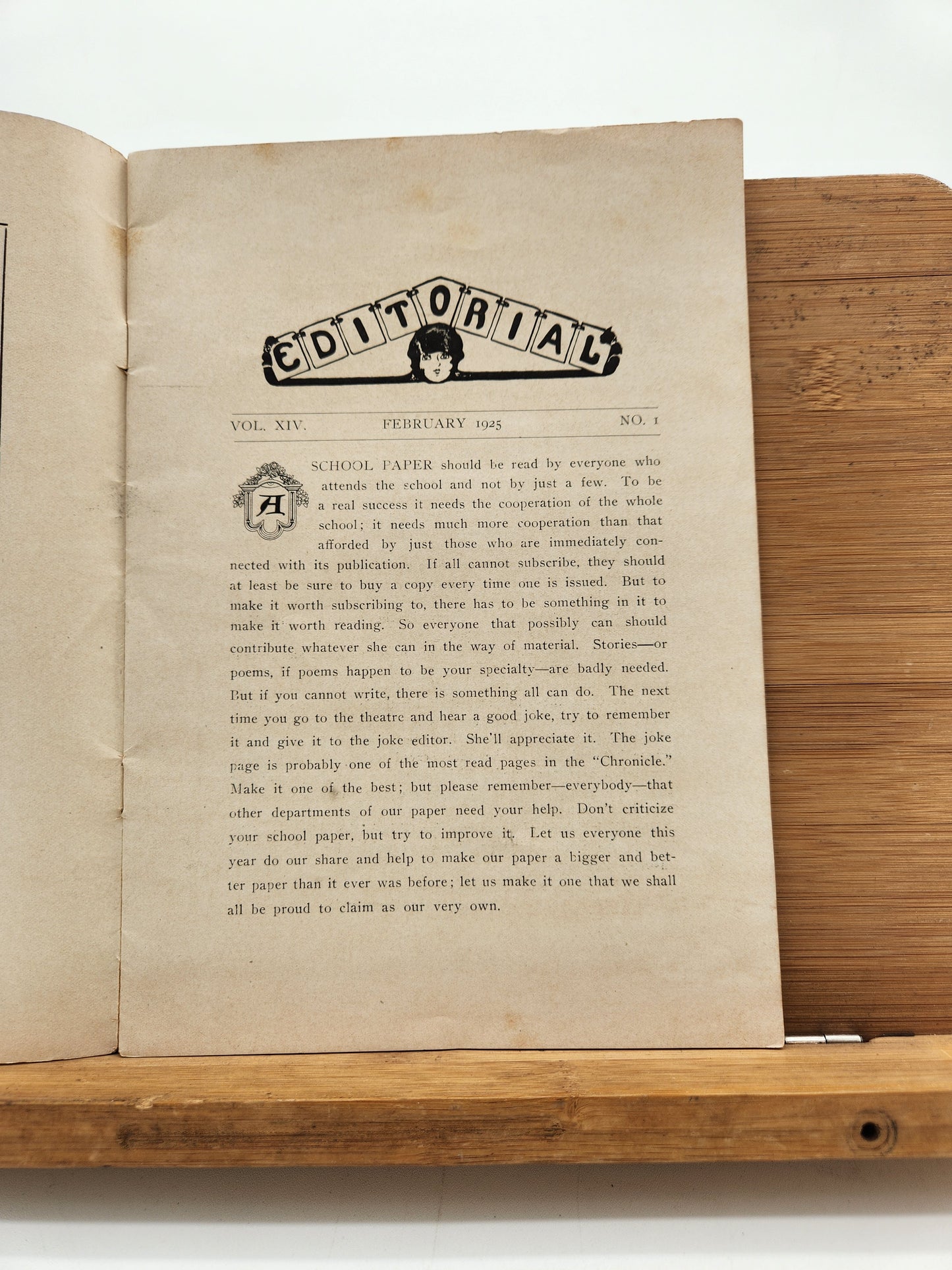 The Chronicle School Paper New Orleans Feb 1925 Vol XIV No 1 Maison Blanche Ads