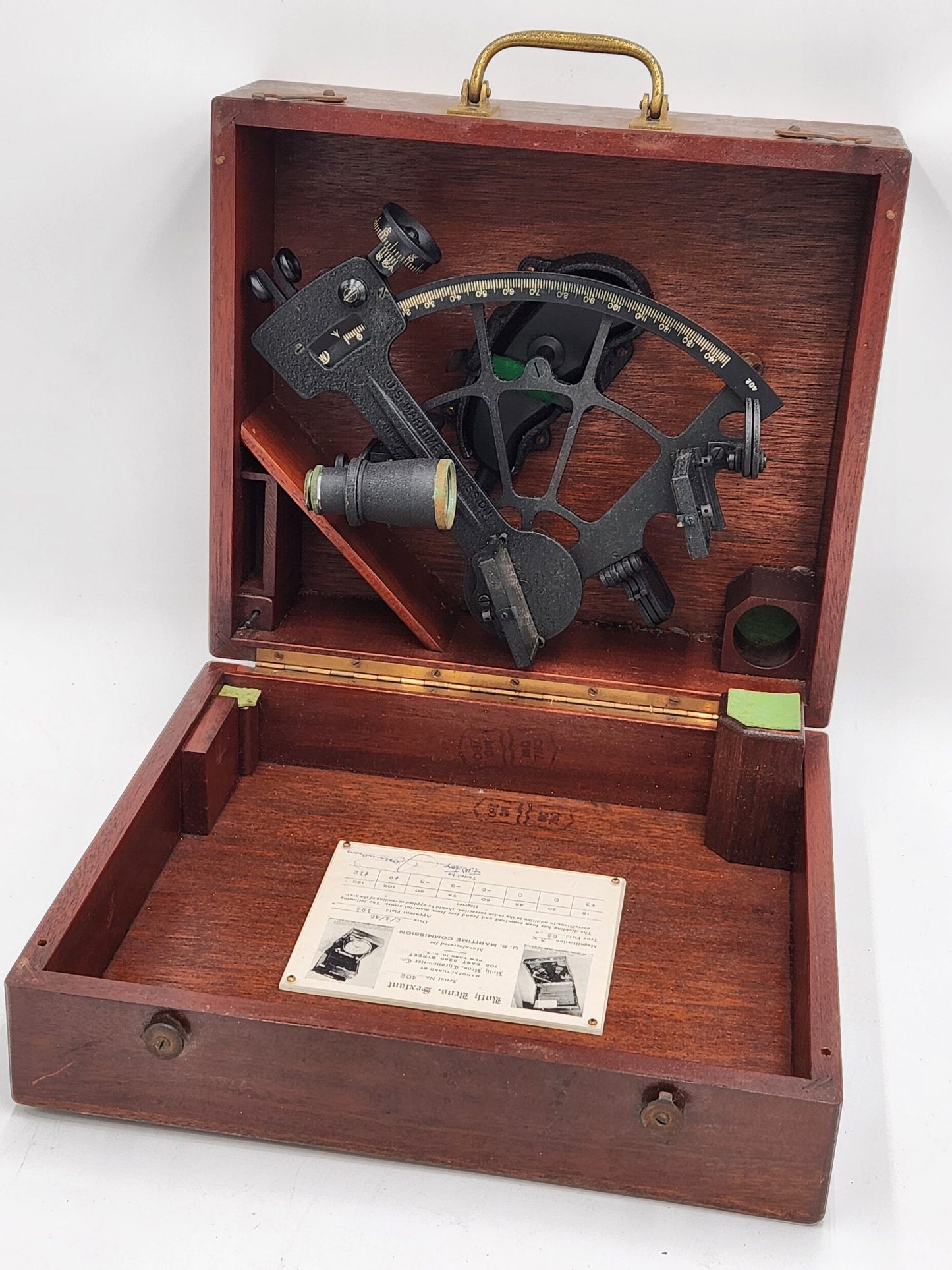 Sextant & Case - 1940s Us Maritime - Roth Bros New York