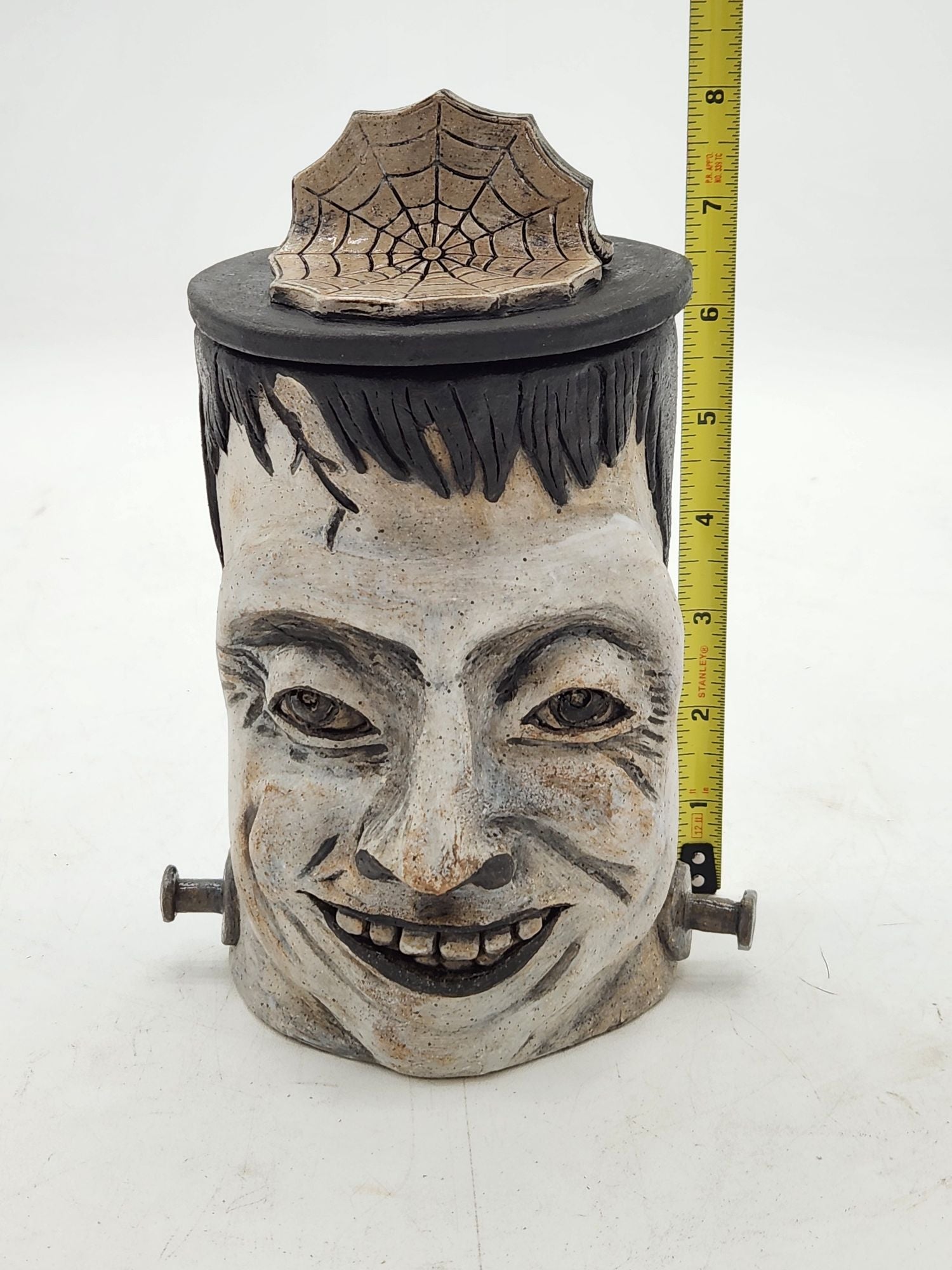 frankenstein plant pot Handcrafted Frankenstein Pot With Lid – The Hidden South