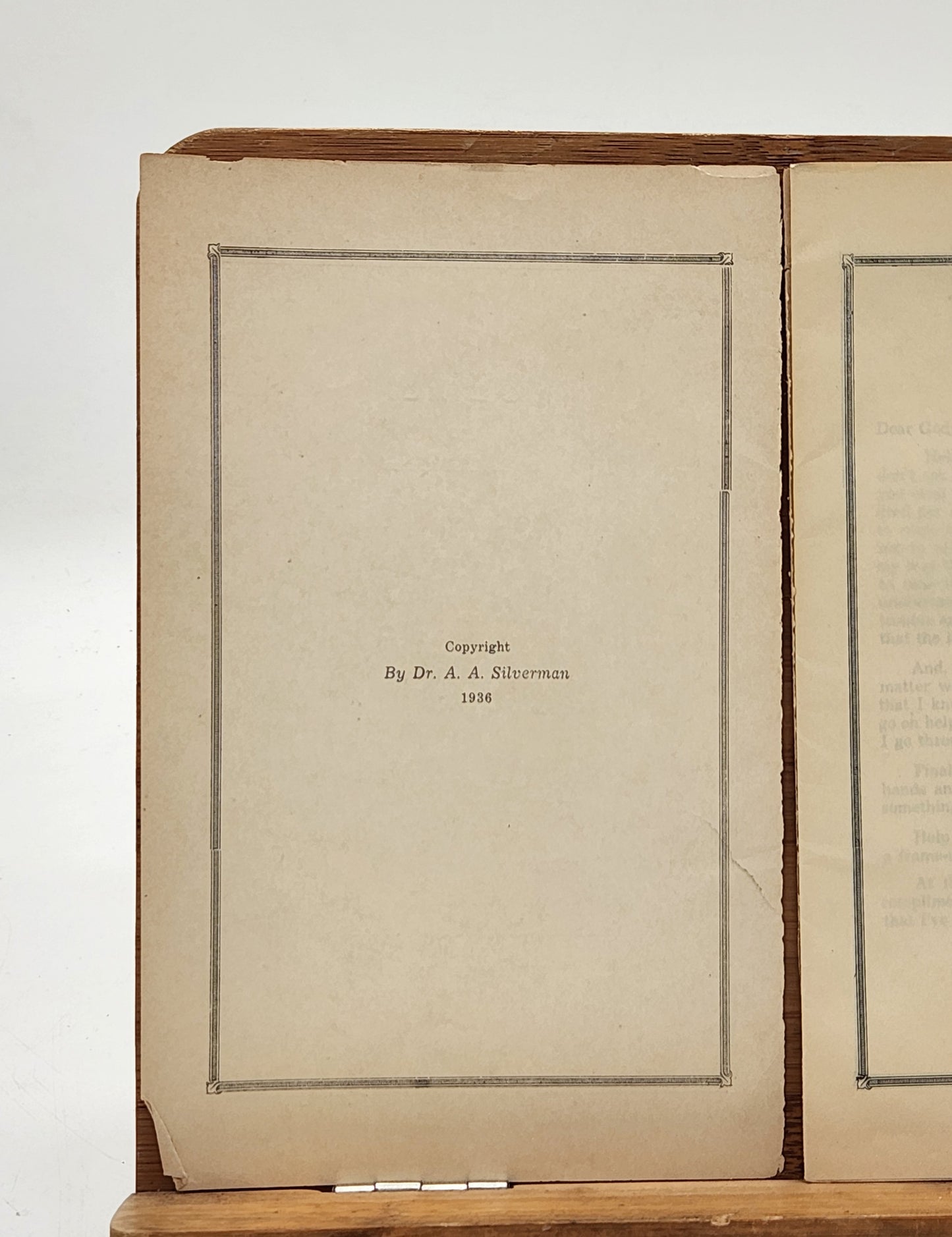 1936 Poems by Dr. A. A. Silverman — Southern Book Mart, New Orleans LA — Rare Vintage Poetry Booklet