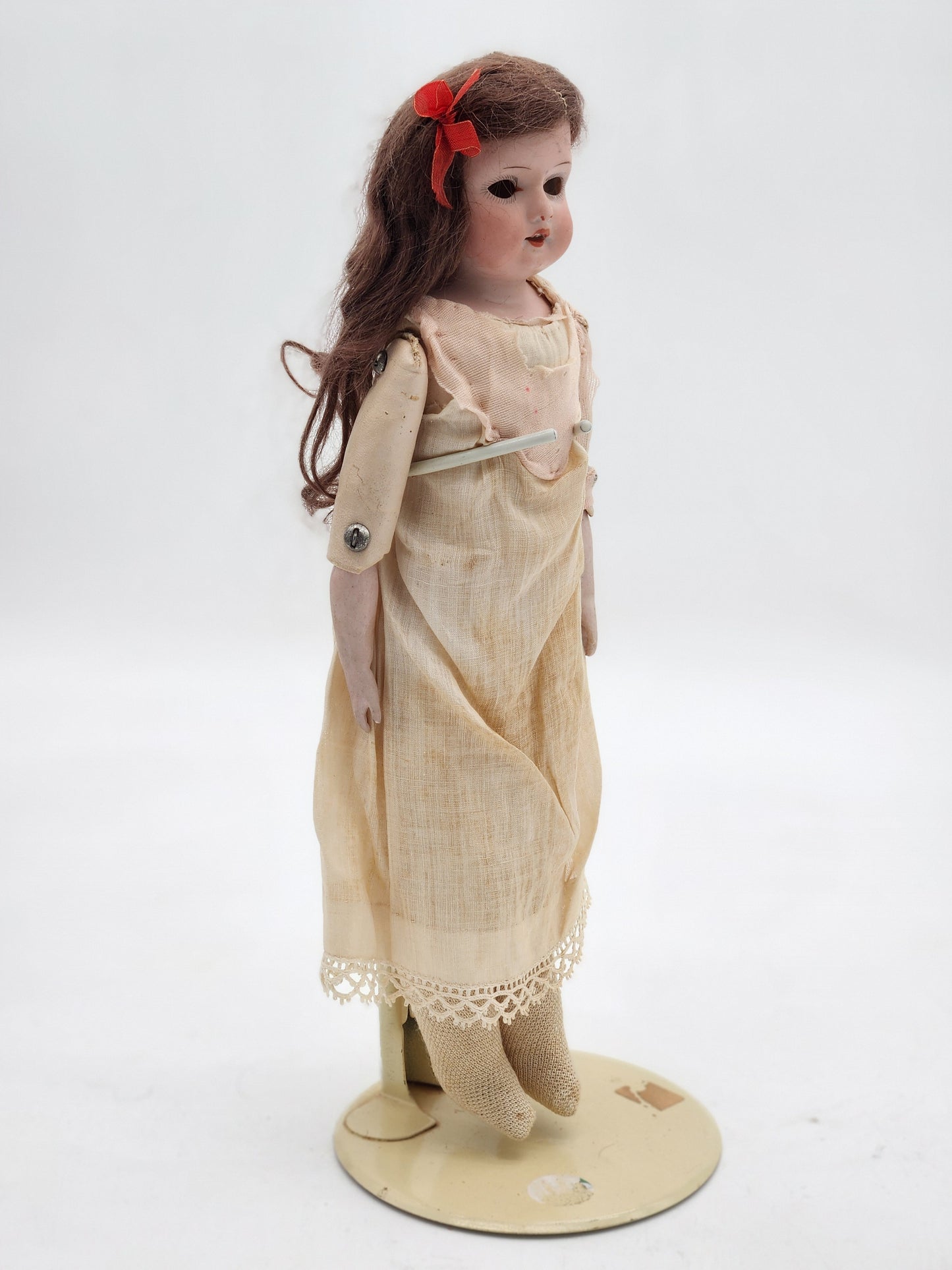 Antique Armand Marseille 370 Bisque Shoulder Head Doll 10/0 M Cloth Body Small