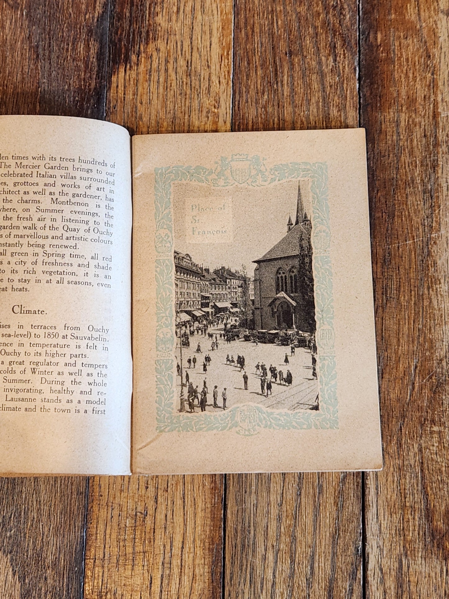 1926 Lausanne Switzerland Travel Guide – “What to Do and What to See in Lausanne” Illustrated Booklet