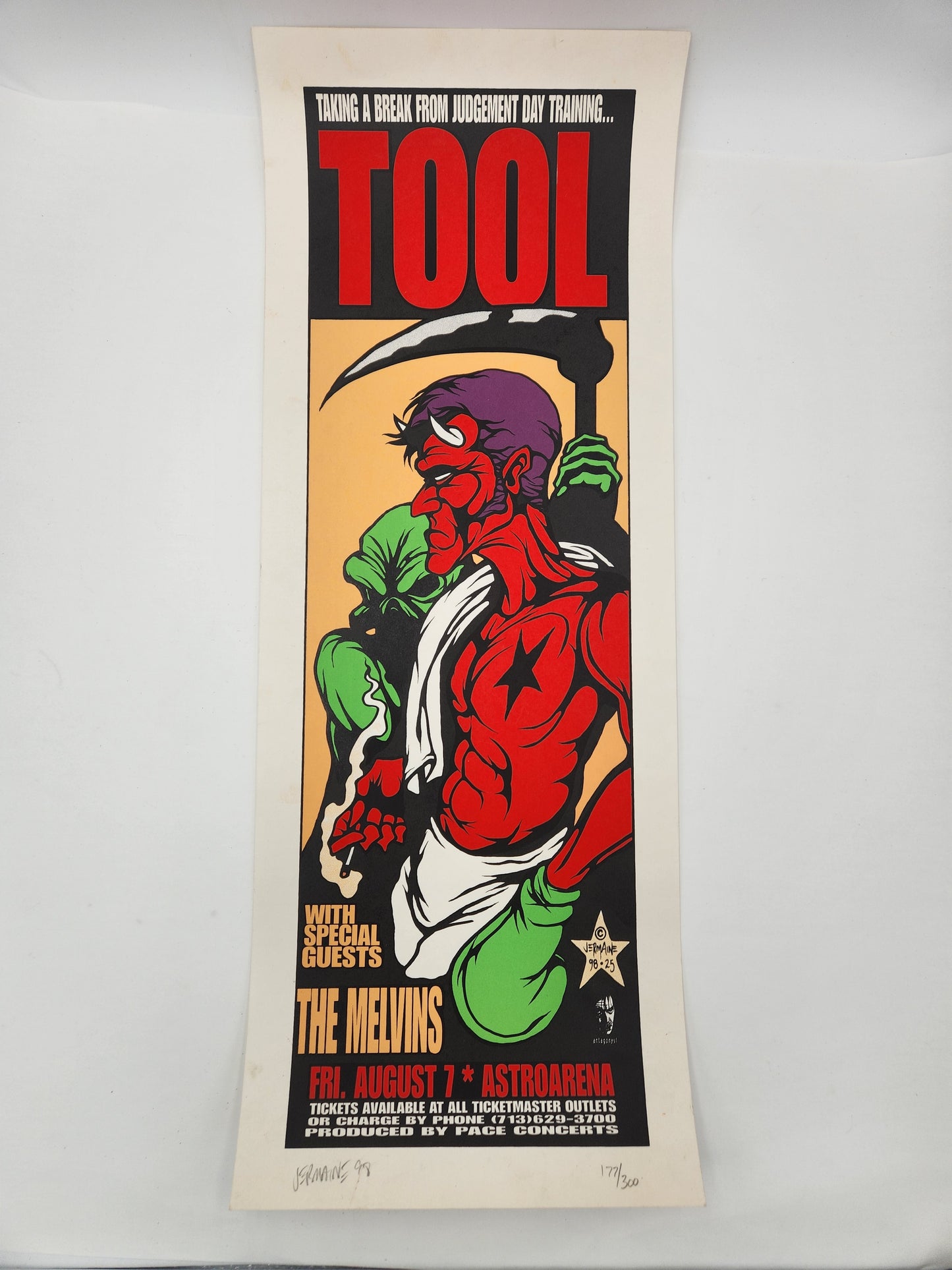 Tool (Puscifer) Jermaine Rogers Original Signed Poster 1998 Only 300 Made