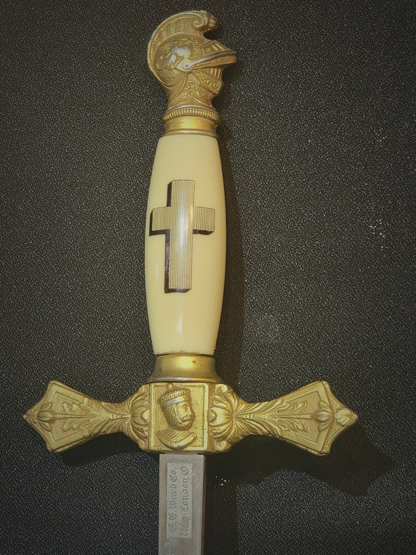 Masonic Knights Templar Ceremonial Dress Sword, Scabbard, and Belt