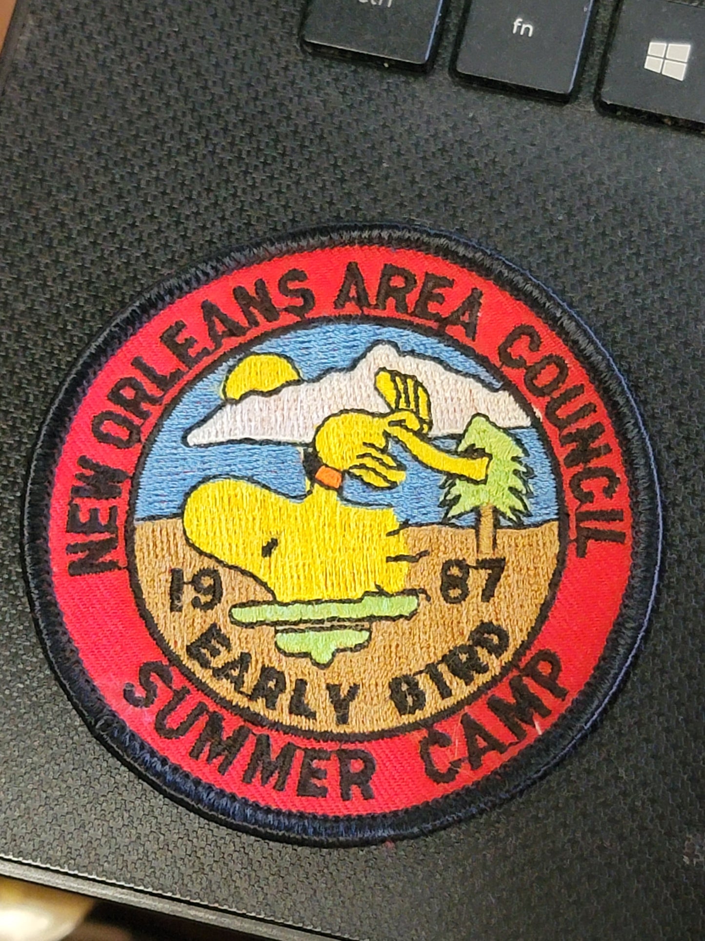 New Orleans 1987 Summer Camp Woodstock Early Bird Patch