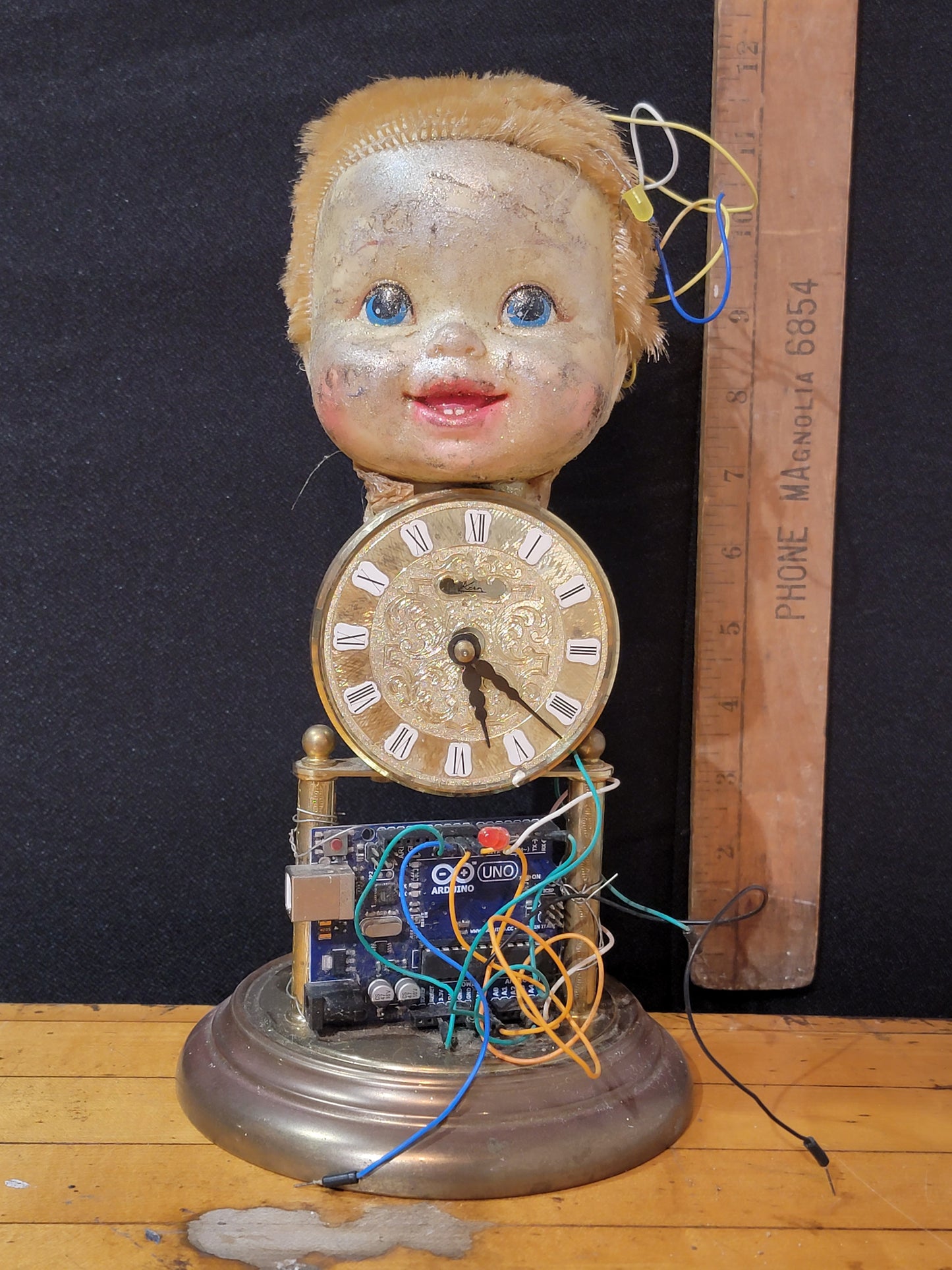 Wired Doll Assemblage Art