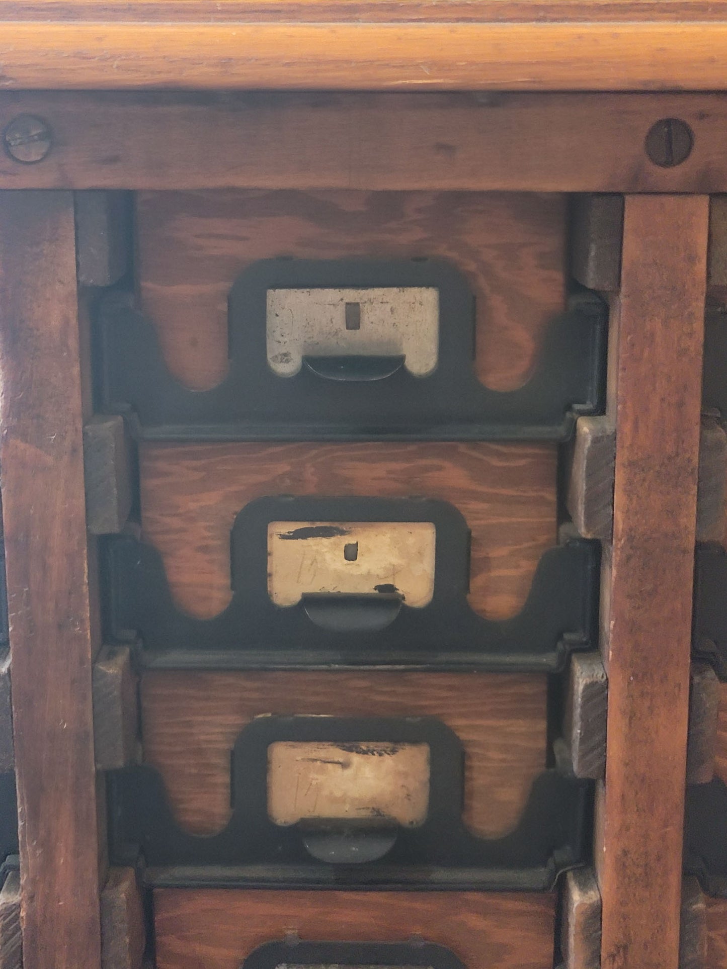 Very Rare Hamilton Mfg. Co Cabinet with 36 Drawers