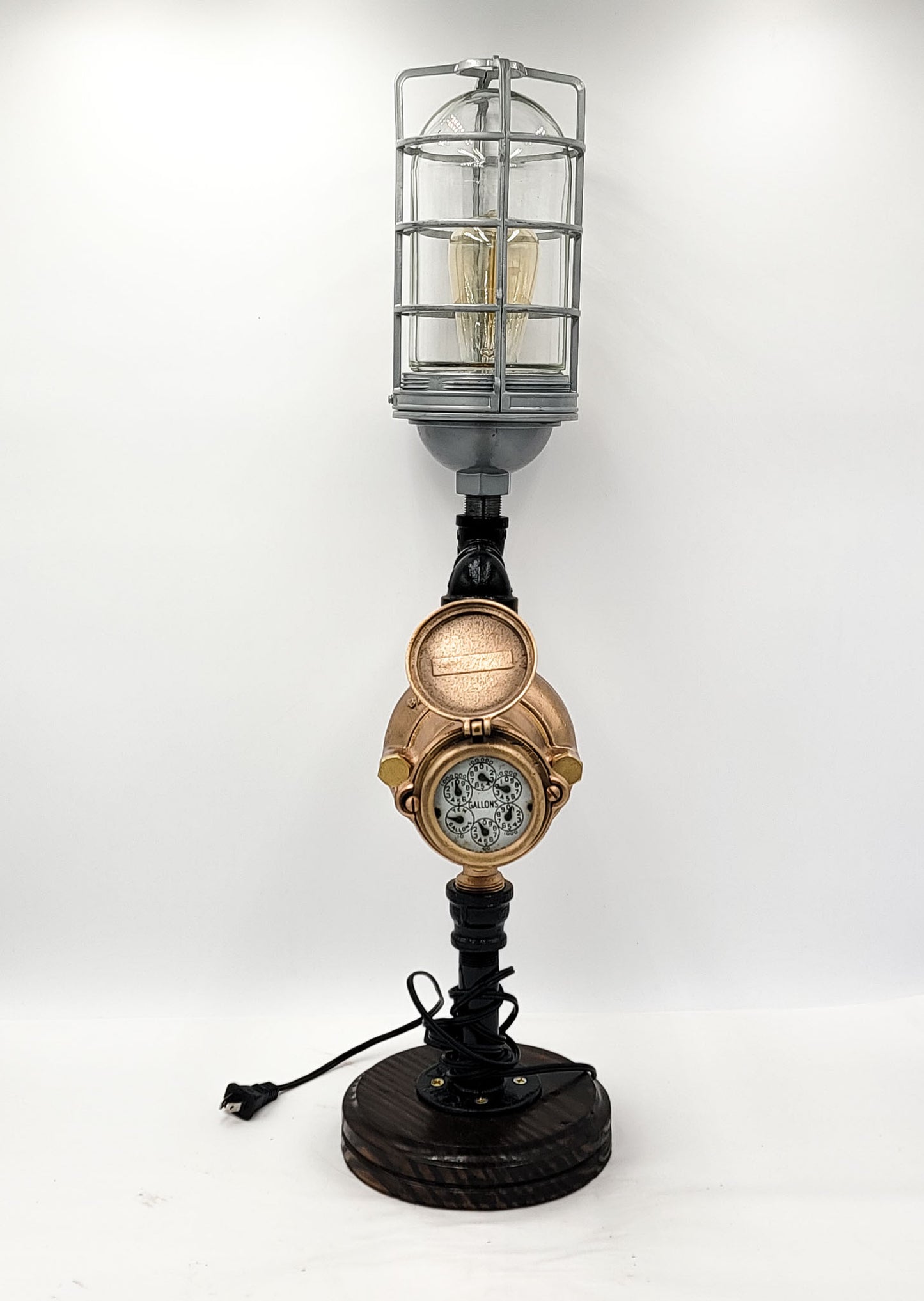 One of a Kind Water Meter Lamp