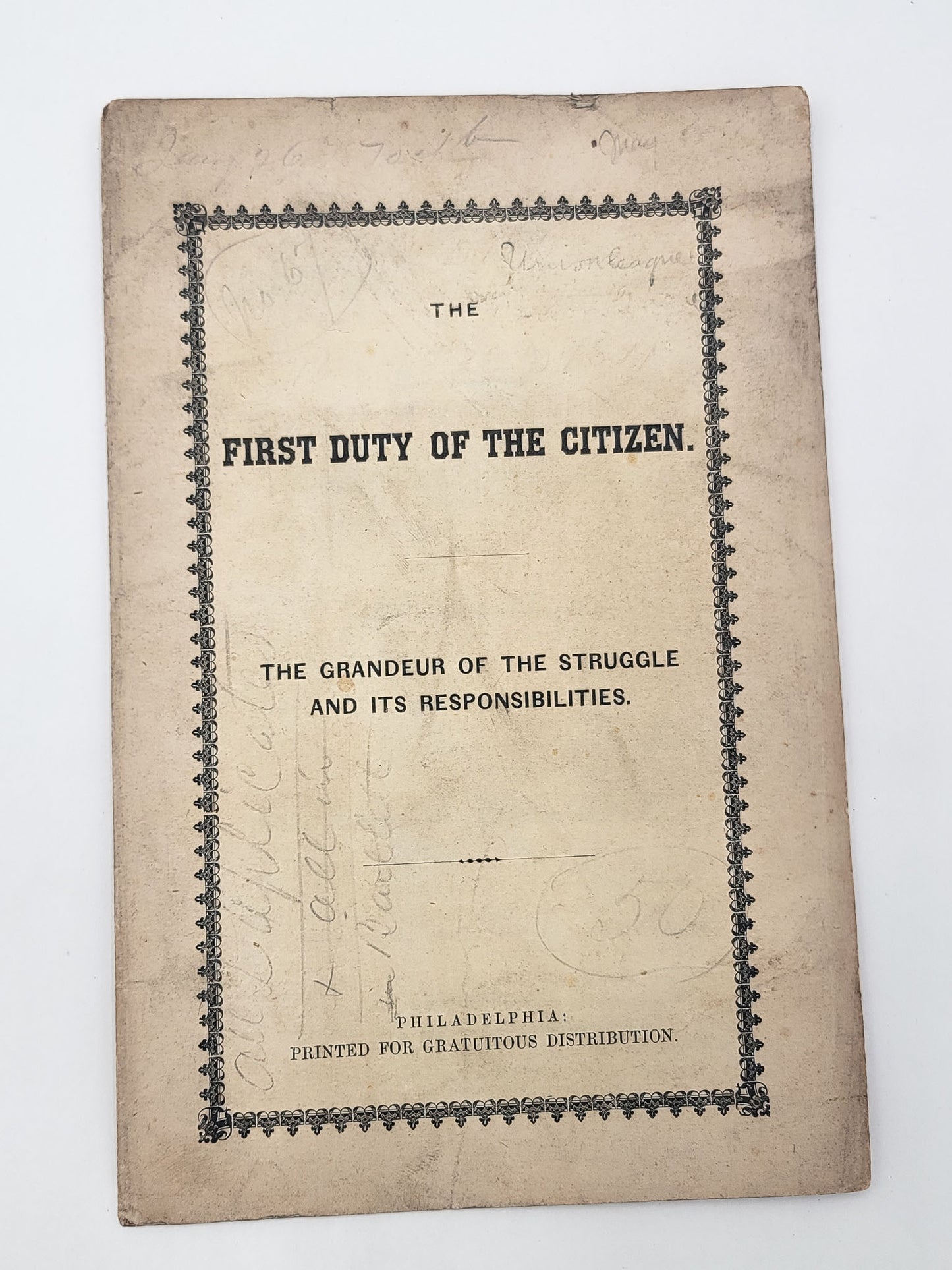 The First Duty Of The Citizen